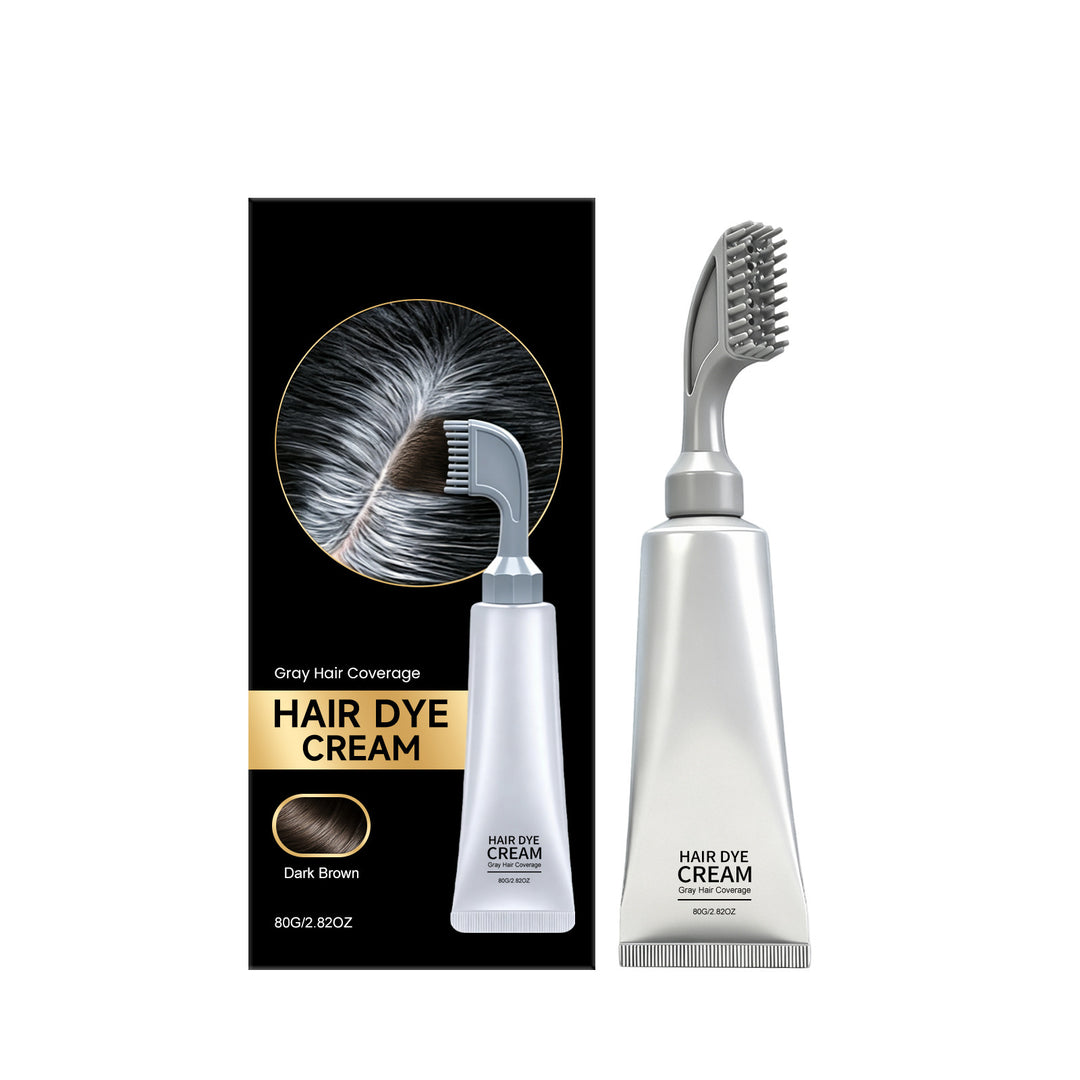 Ammonia-Free Hair Dye Comb for Gray Root Coverage, Black