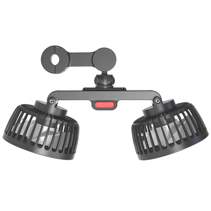 Dual Head Mini USB Car Fan
