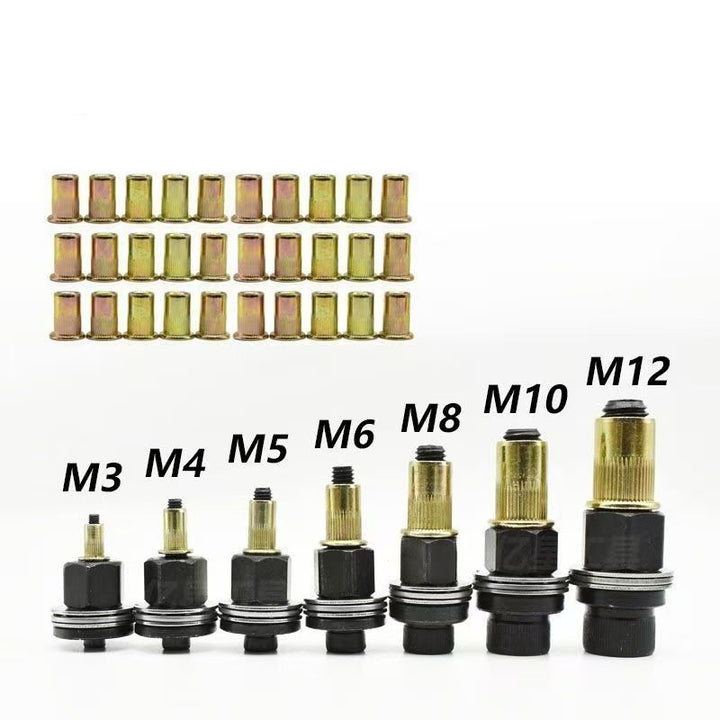 M3-M12 Rivet Nut Tool Kit, Easy Handheld Fastener Tool