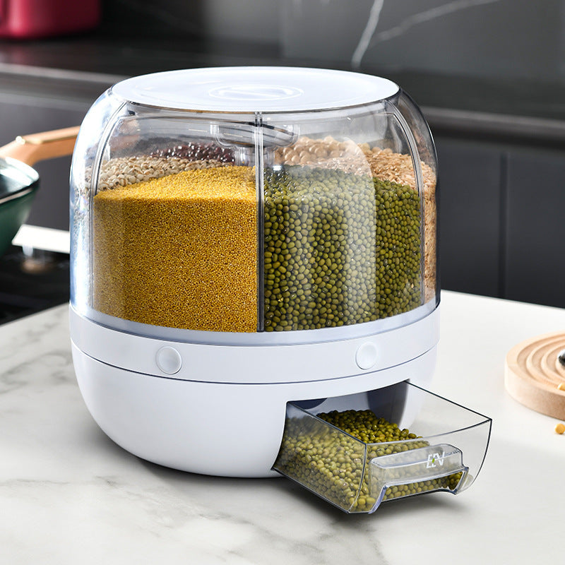 Rotating Grain And Cereal Dispenser