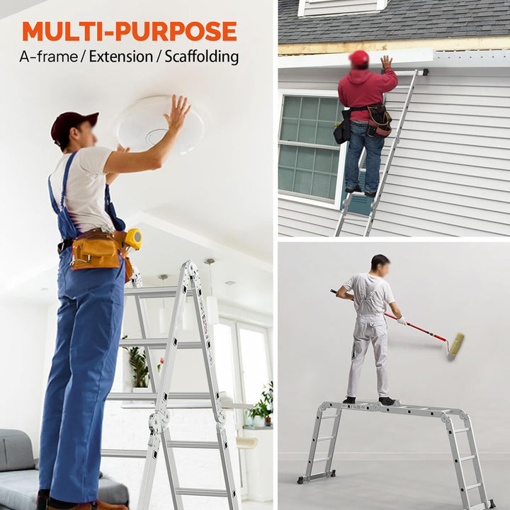 Multifunctional Aluminum Alloy Folding Telescopic Ladder