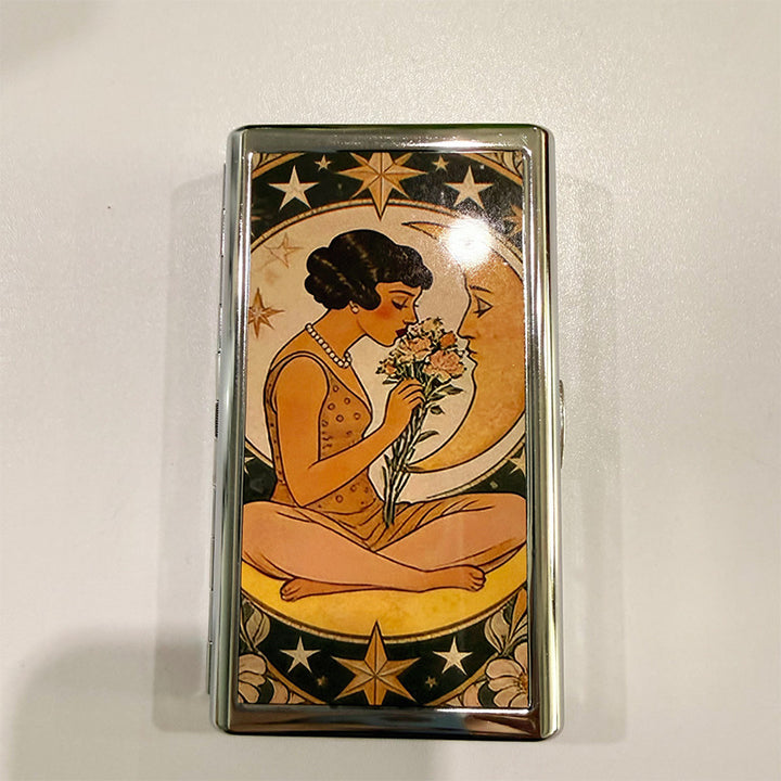 Moonlit Kiss Tin Cardholder Wallet