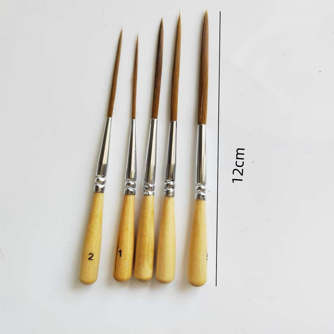 5pcs Long Liner Brush Set