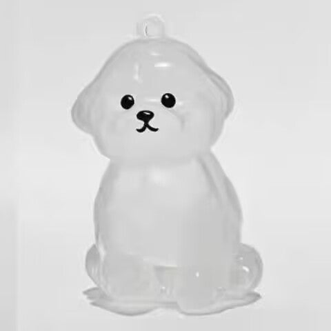 Memorial Fur Pendant in Dog Shape