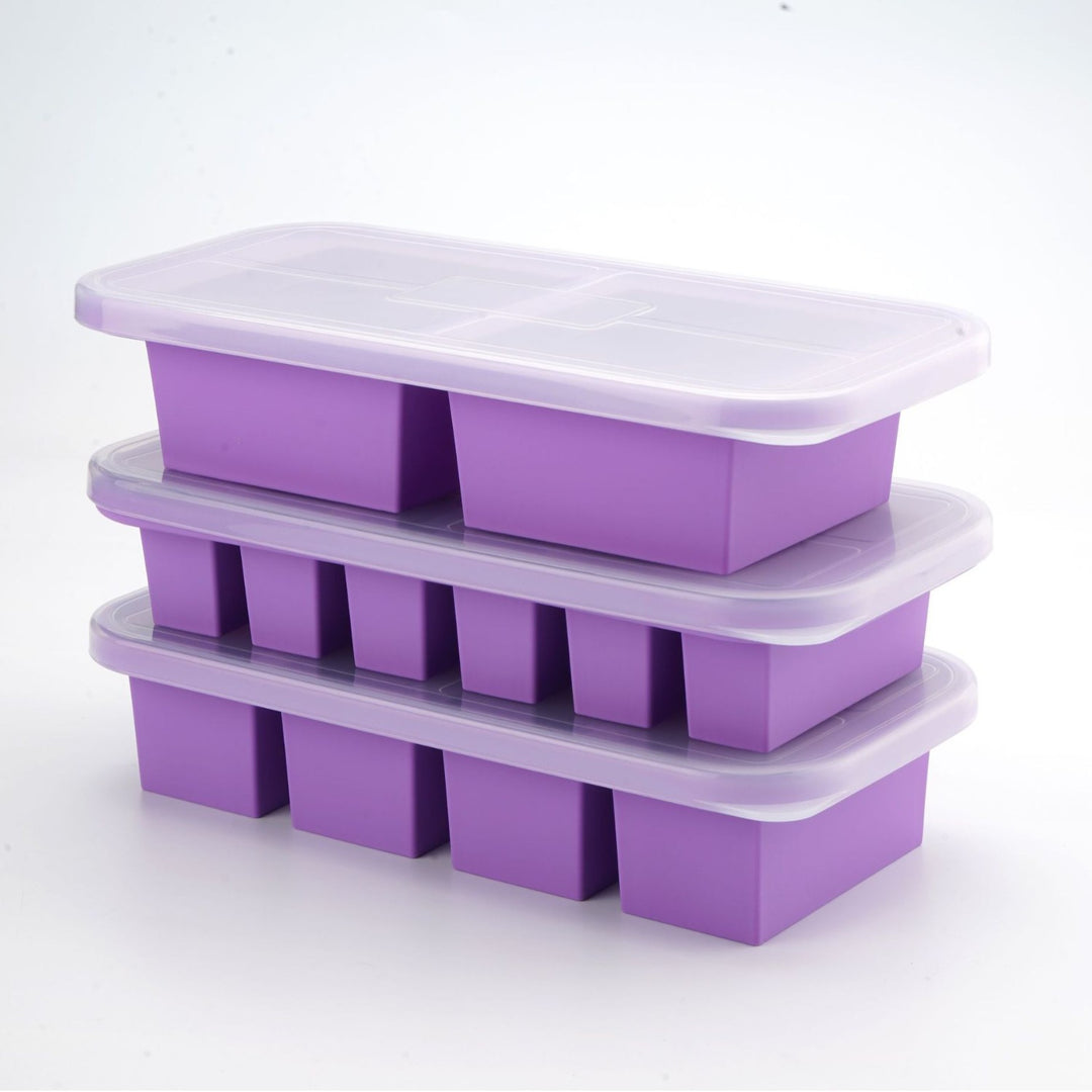 Silicone Ice Cube Tray with Lid, Food Storage Box