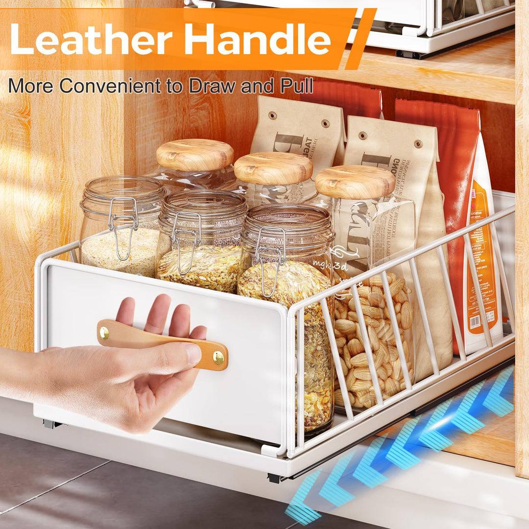 Kitchen Storage Rack Pull-Out Basket for Cabinet