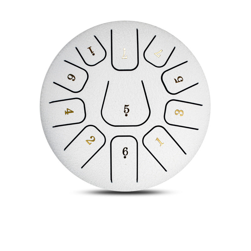 6-Inch 11-Note Steel Tongue Drum Musical Instrument