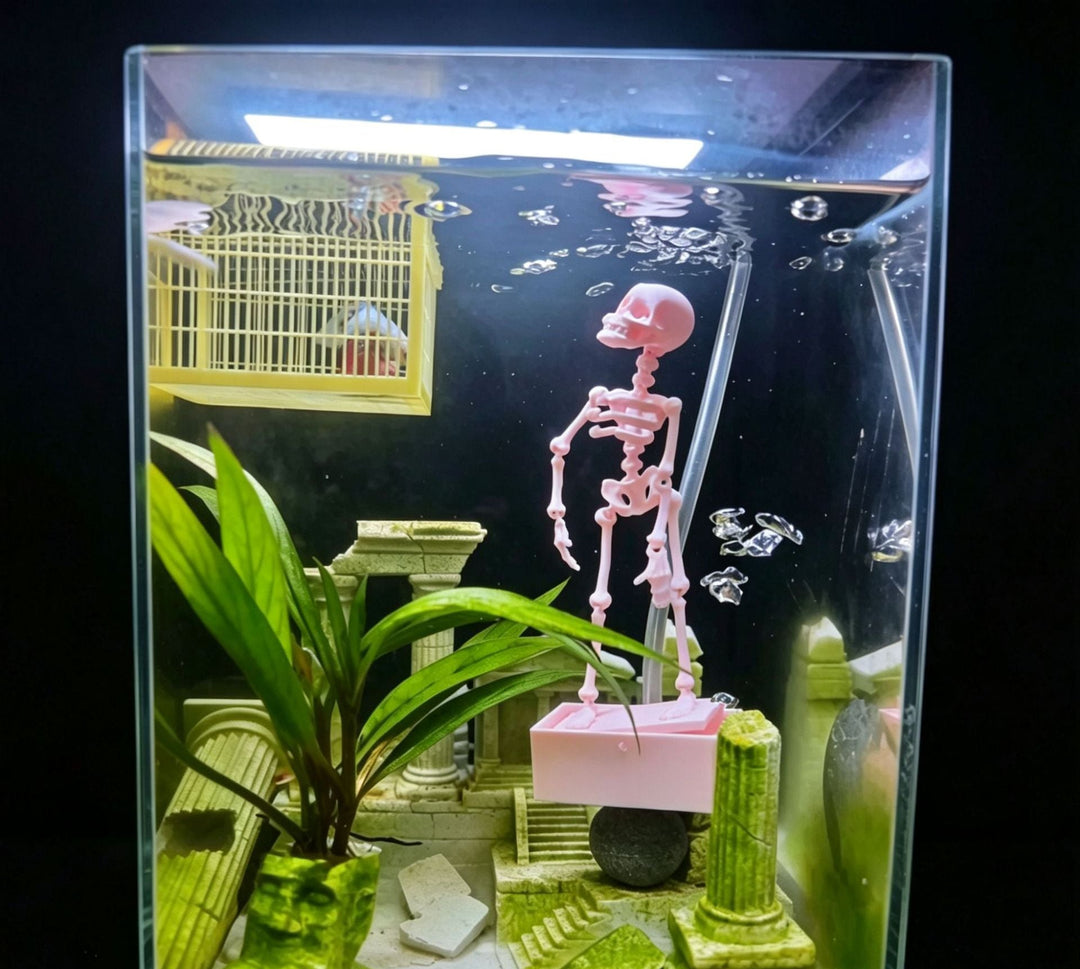 Dancing Skeleton Aquarium Bubbler