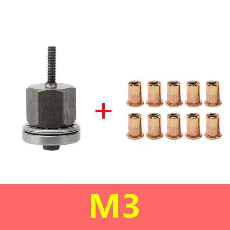 M3-M12 Rivet Nut Tool Kit, Easy Handheld Fastener Tool