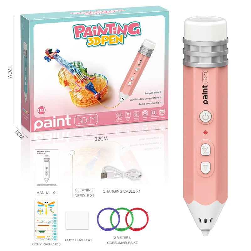 Kids Rechargeable 3D Printing Pen Kit