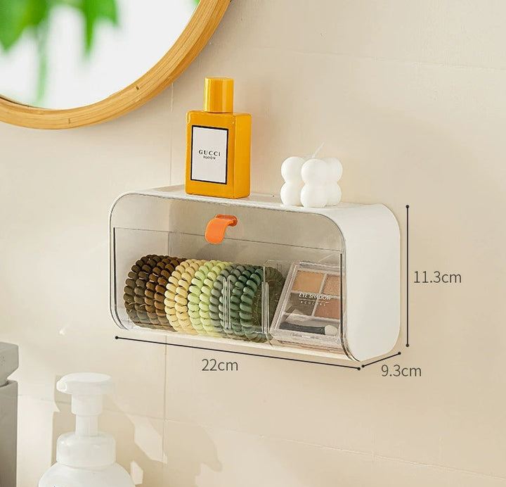 Magnetic Wall-Mounted Kitchen Storage Box, No-Drill