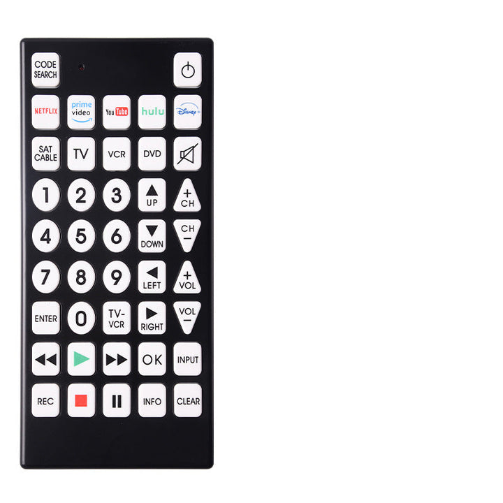Universal LCD TV Remote Control with Large Buttons