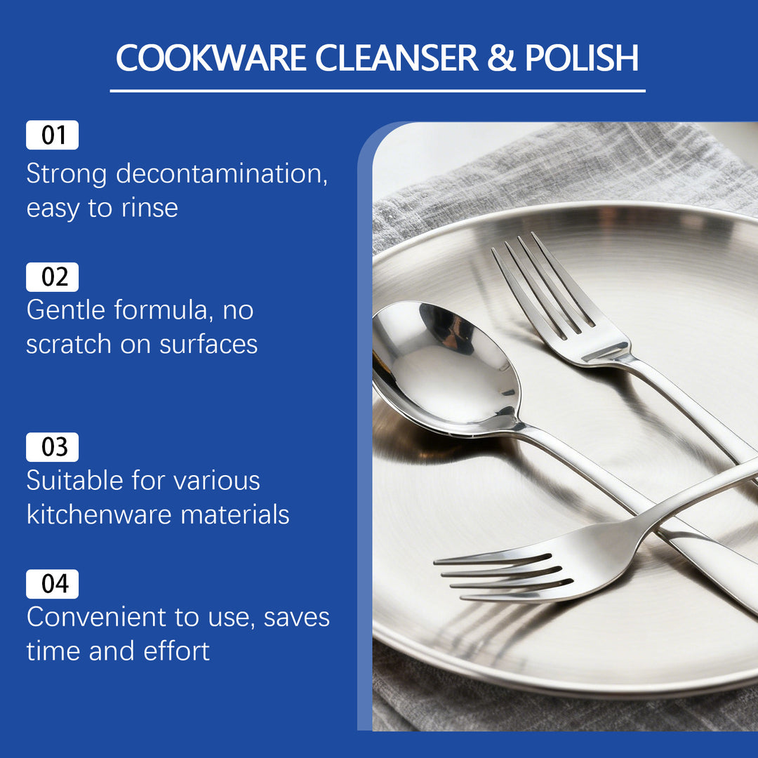 Cookware Cleanser & Polish Stainless Steel Cleaner & Degreaser