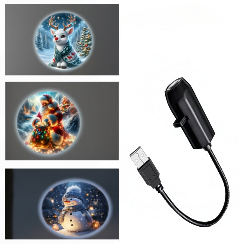 Plug-&-Play HD Christmas Projector