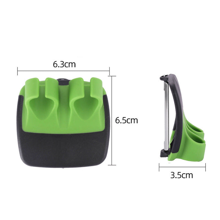 Palm Peeler for Vegetables with Double-Sided Stainless Steel Blades