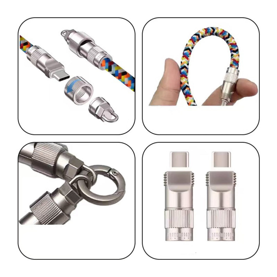 Phone lanyard data cable