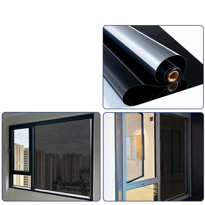 Removable Static Cling Privacy Window Film, UV Blocking Mirror Tint