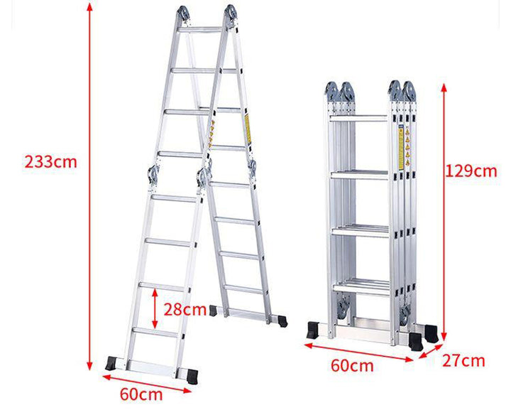 Multifunctional Aluminum Alloy Folding Telescopic Ladder
