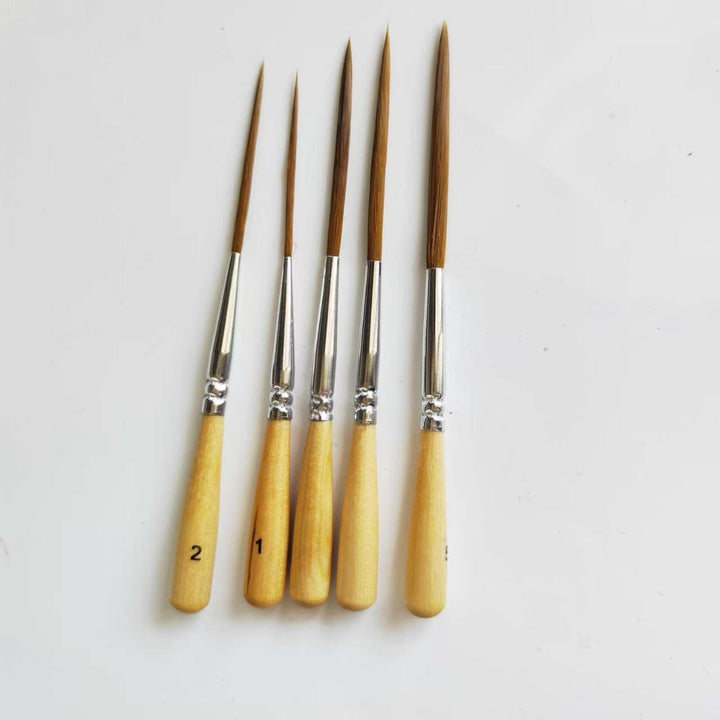 5pcs Long Liner Brush Set