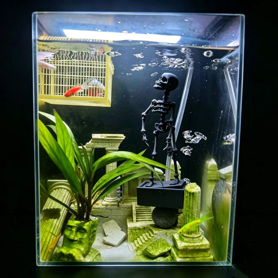 Dancing Skeleton Aquarium Bubbler