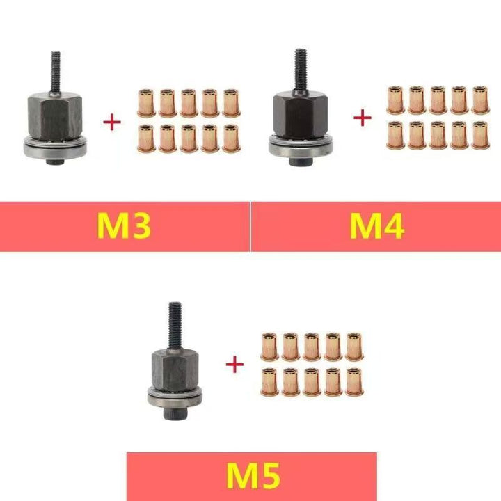 M3-M12 Rivet Nut Tool Kit, Easy Handheld Fastener Tool