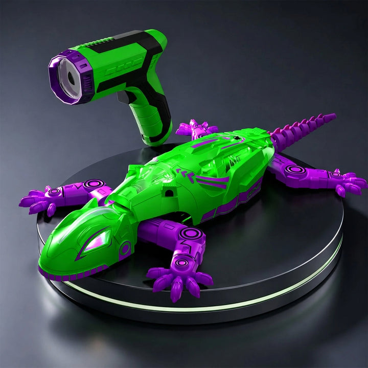 Remote Control Wall-Climbing Gecko Toy with LED Lights
