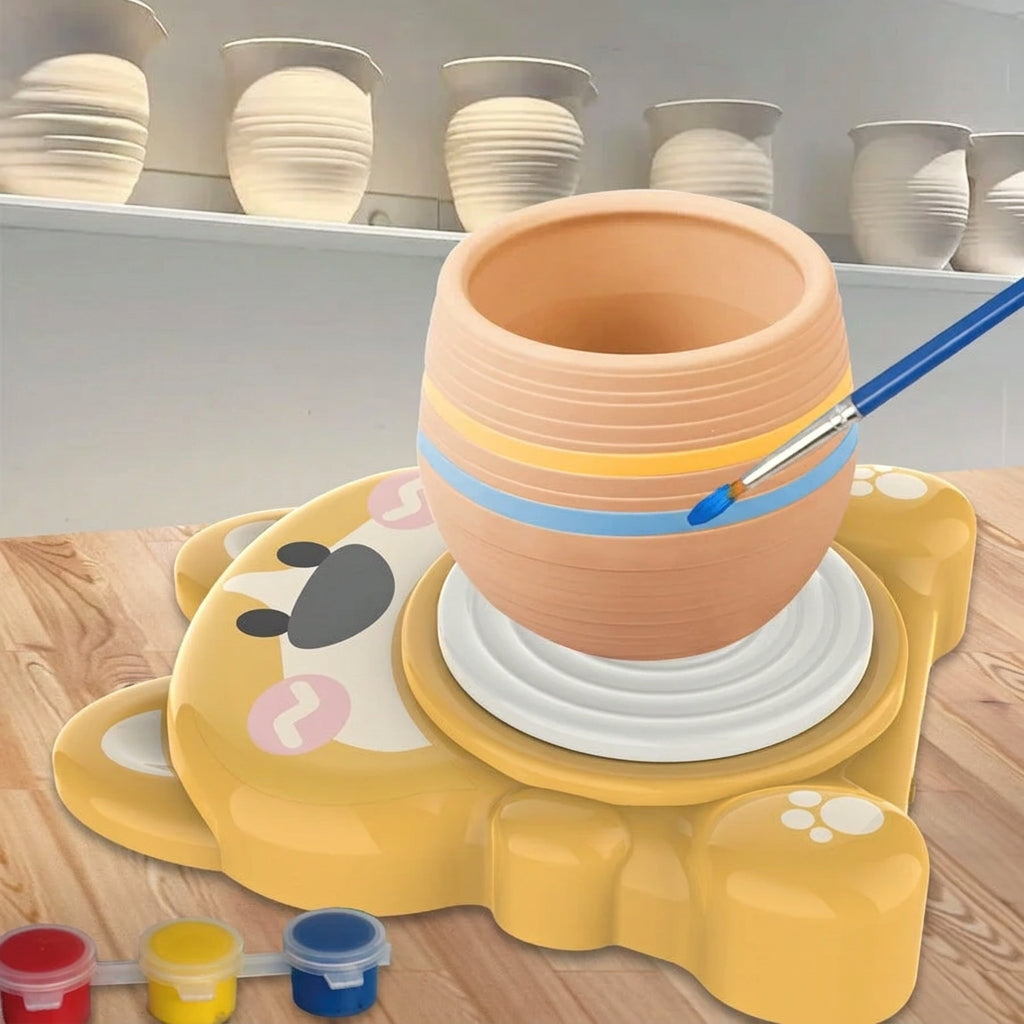 Kids' Electric Pottery Wheel DIY Clay Modeling Kit
