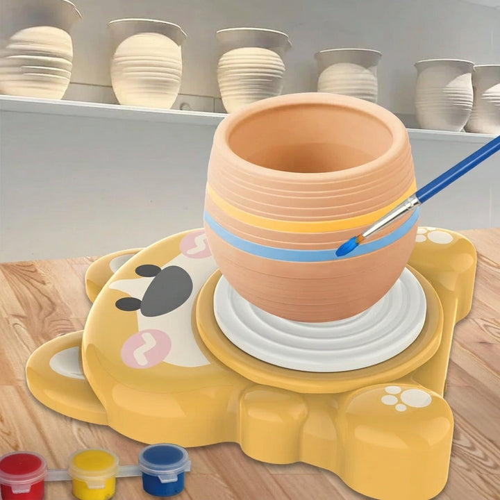 Kids' Electric Pottery Wheel DIY Clay Modeling Kit
