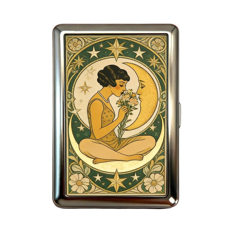 Moonlit Kiss Tin Cardholder Wallet