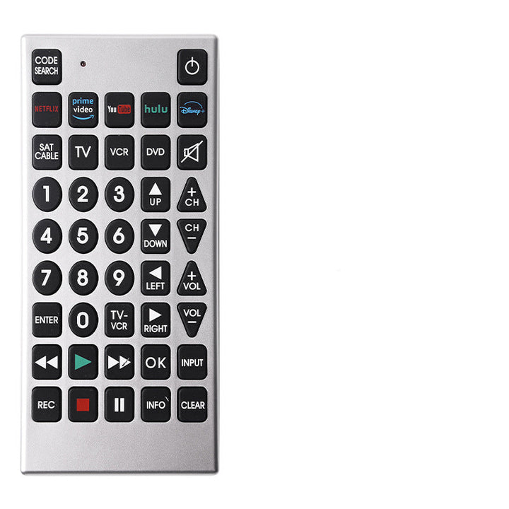 Universal LCD TV Remote Control with Large Buttons