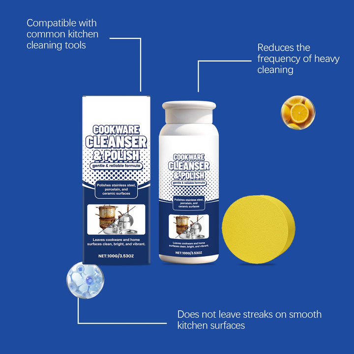 Cookware Cleanser & Polish Stainless Steel Cleaner & Degreaser
