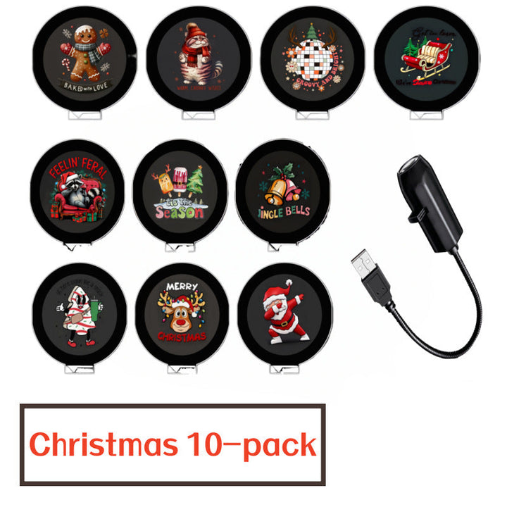 Plug-&-Play HD Christmas Projector