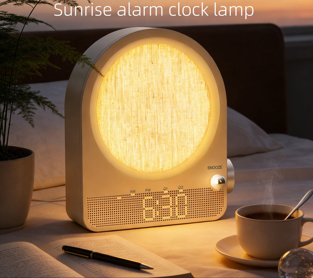 Moon Lamp with Luminous Alarm Clock