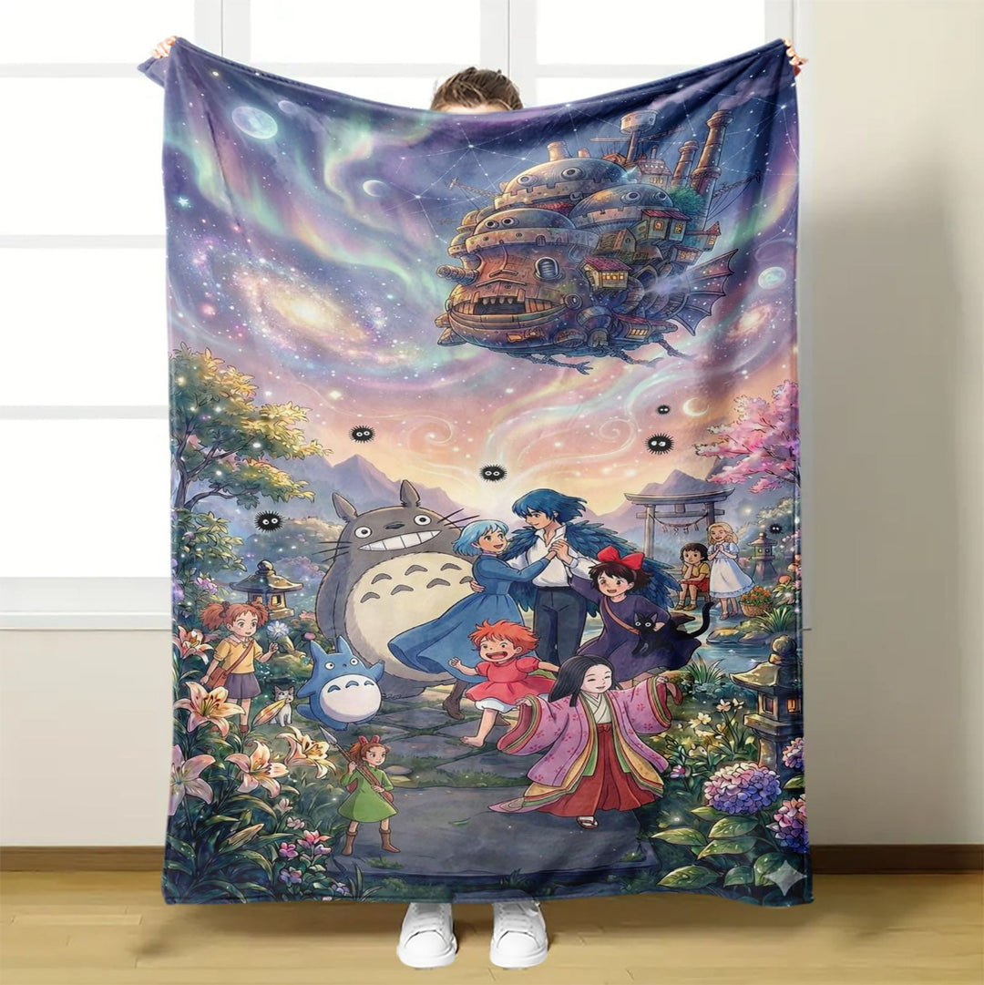 Anime Pattern Flannel Blanket