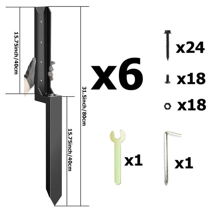 Heavy-Duty Fence Post Repair Kit