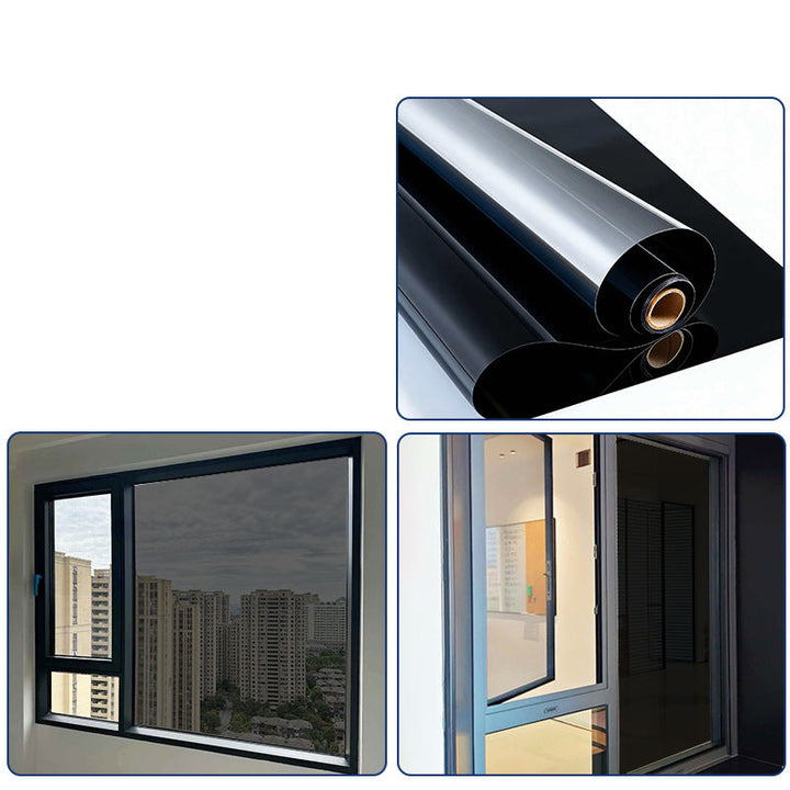 Removable Static Cling Privacy Window Film, UV Blocking Mirror Tint