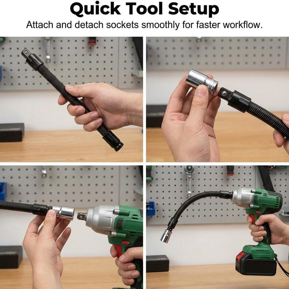 Flexible Socket Extender for Tight Spaces
