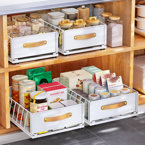Kitchen Storage Rack Pull-Out Basket for Cabinet