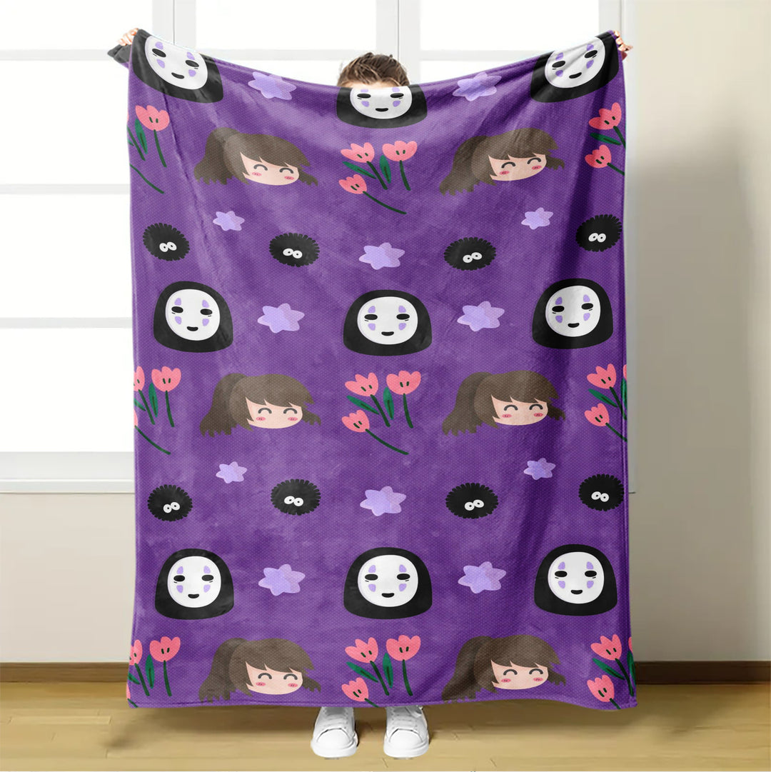 Anime Pattern Flannel Blanket