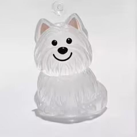 Memorial Fur Pendant in Dog Shape