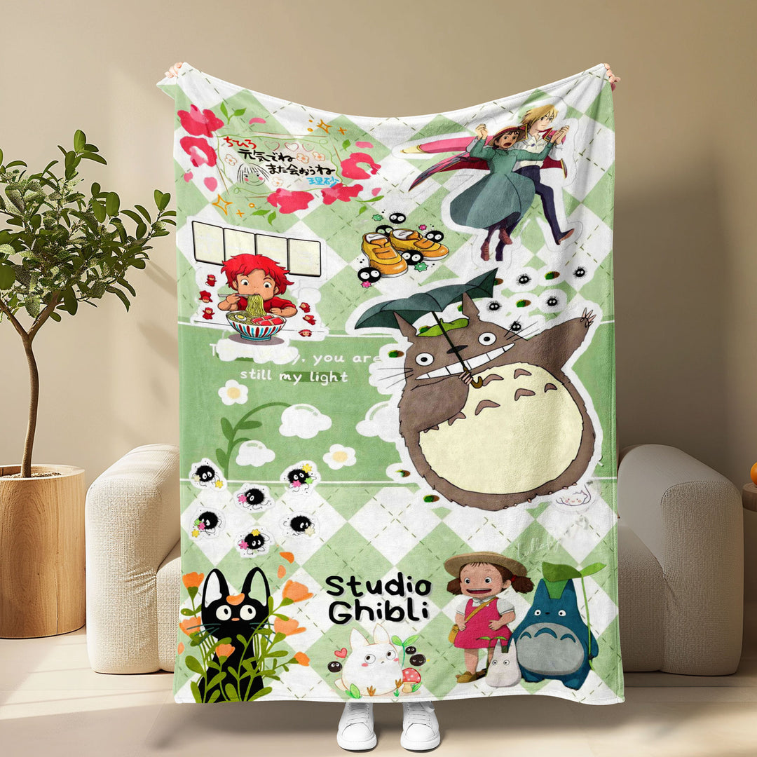 Anime Pattern Flannel Blanket