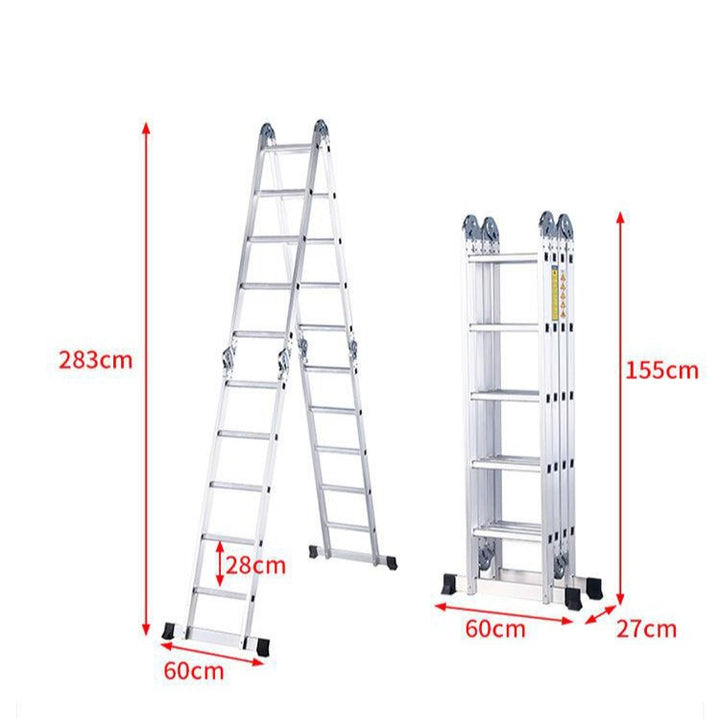 Multifunctional Aluminum Alloy Folding Telescopic Ladder