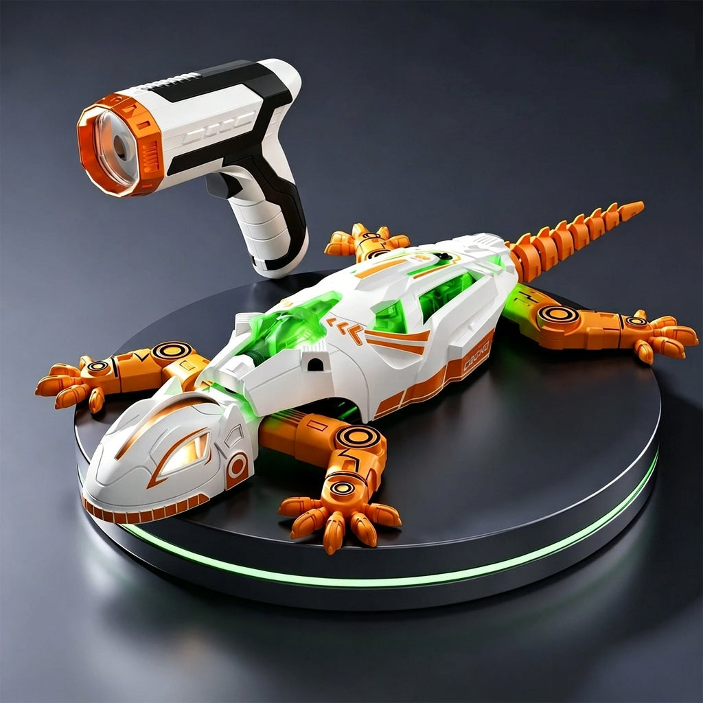Remote Control Wall-Climbing Gecko Toy with LED Lights