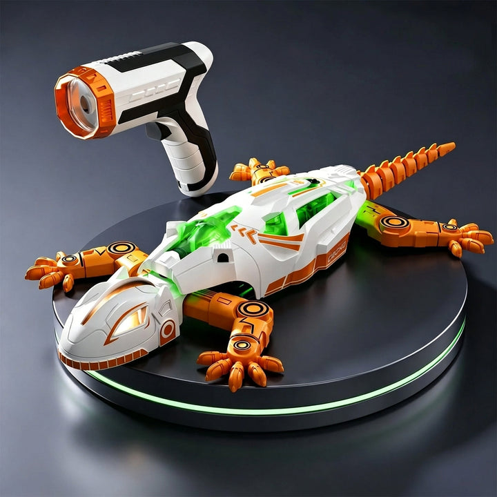 Remote Control Wall-Climbing Gecko Toy with LED Lights