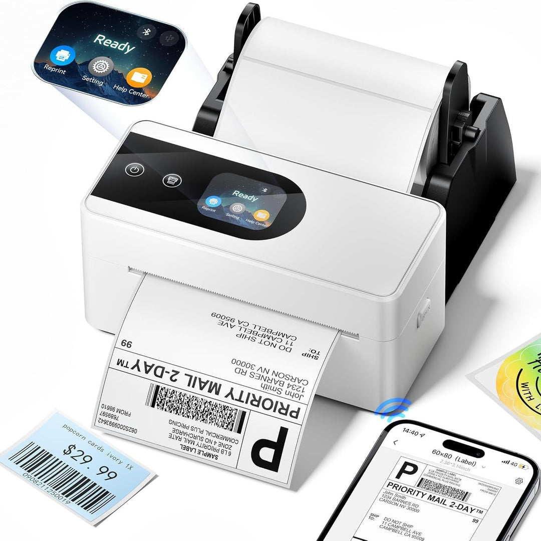 PM64D Bluetooth Shipping Label Printer Upgraded Direct Touchscreen