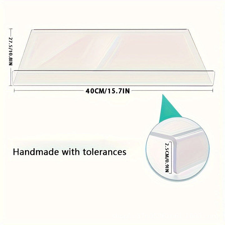 Clear Kitchen Cutting Board with Non-Slip Lip