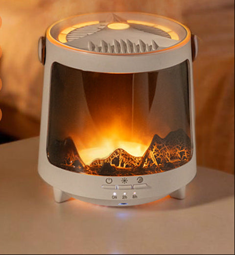 Colorful Flame Aurora Jellyfish Essential Oil Diffuser