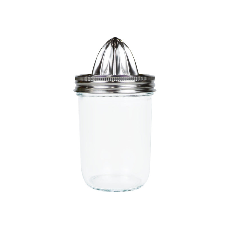 Jarware Citrus Juicer Lid For Wide Mouth Mason Jars, Stainless Steel Juicer