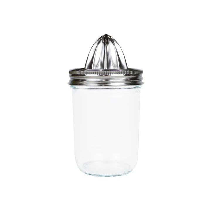 Jarware Citrus Juicer Lid For Wide Mouth Mason Jars, Stainless Steel Juicer