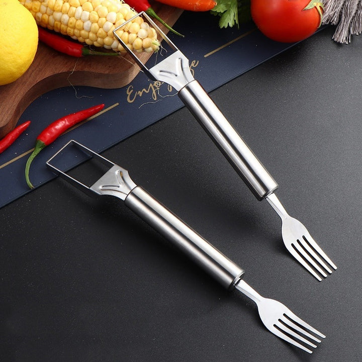2 In 1 Multi-Purpose Portable Watermelon Slicer Cutter Knife Stainless Steel